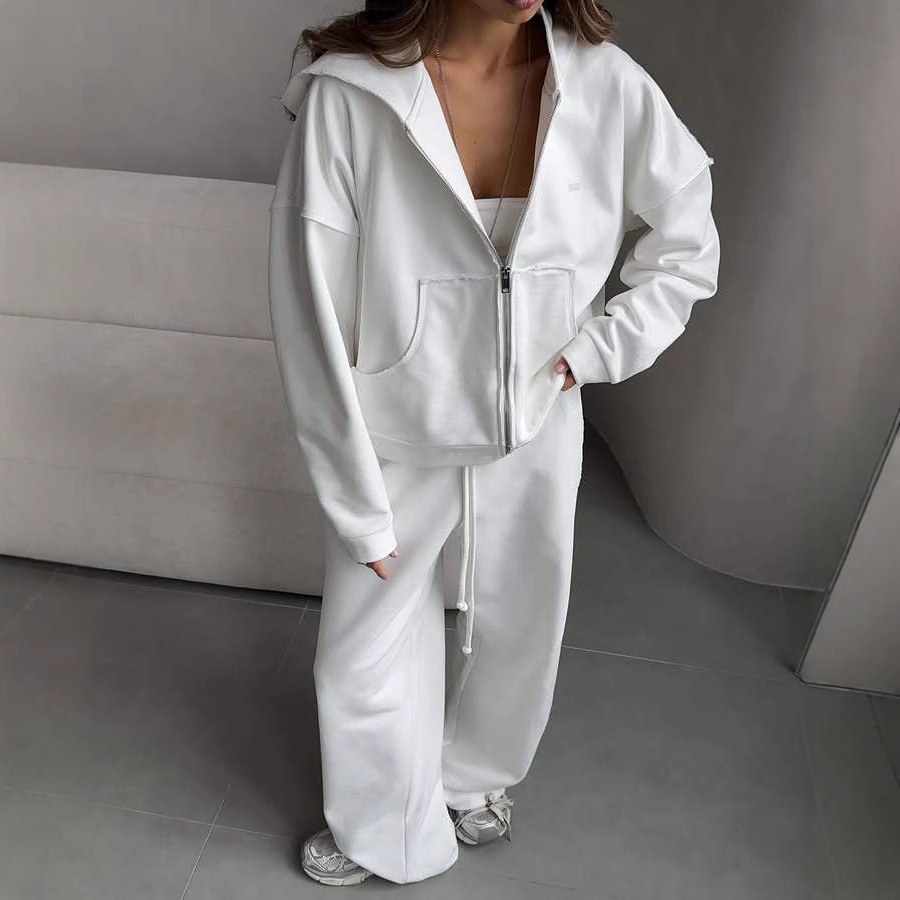 Hooded Sport Cardigan Suit