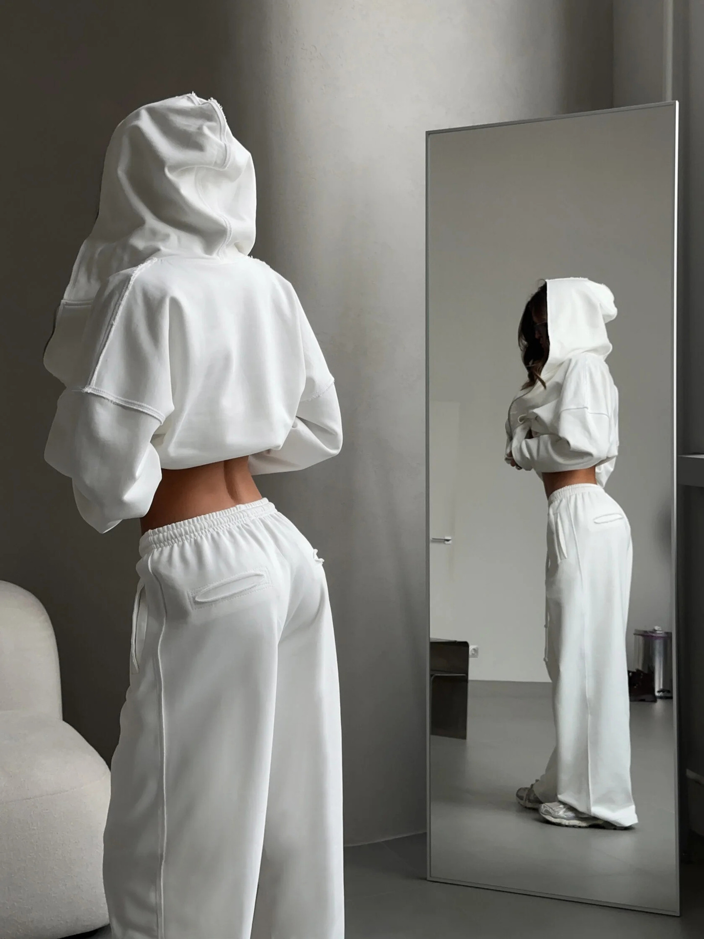 Hooded Sport Cardigan Suit