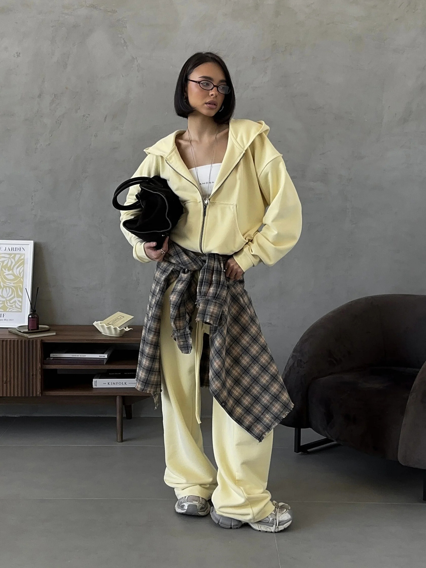 Hooded Sport Cardigan Suit