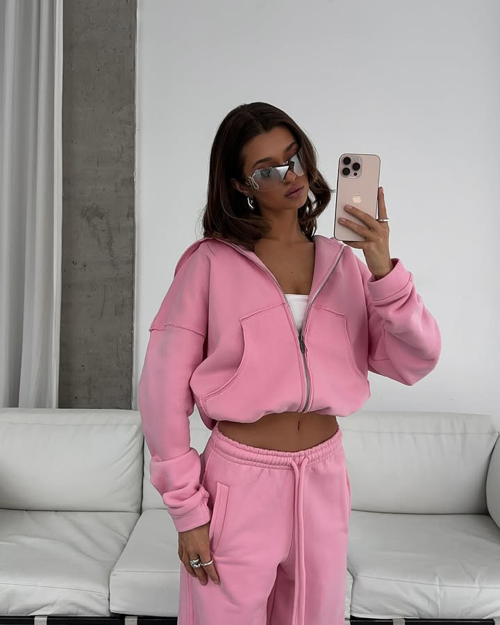 Hooded Sport Cardigan Suit