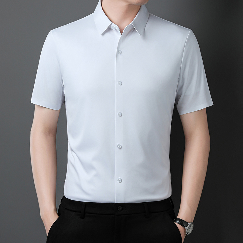 Mens Shirt Fashion Casual Short-sleeved