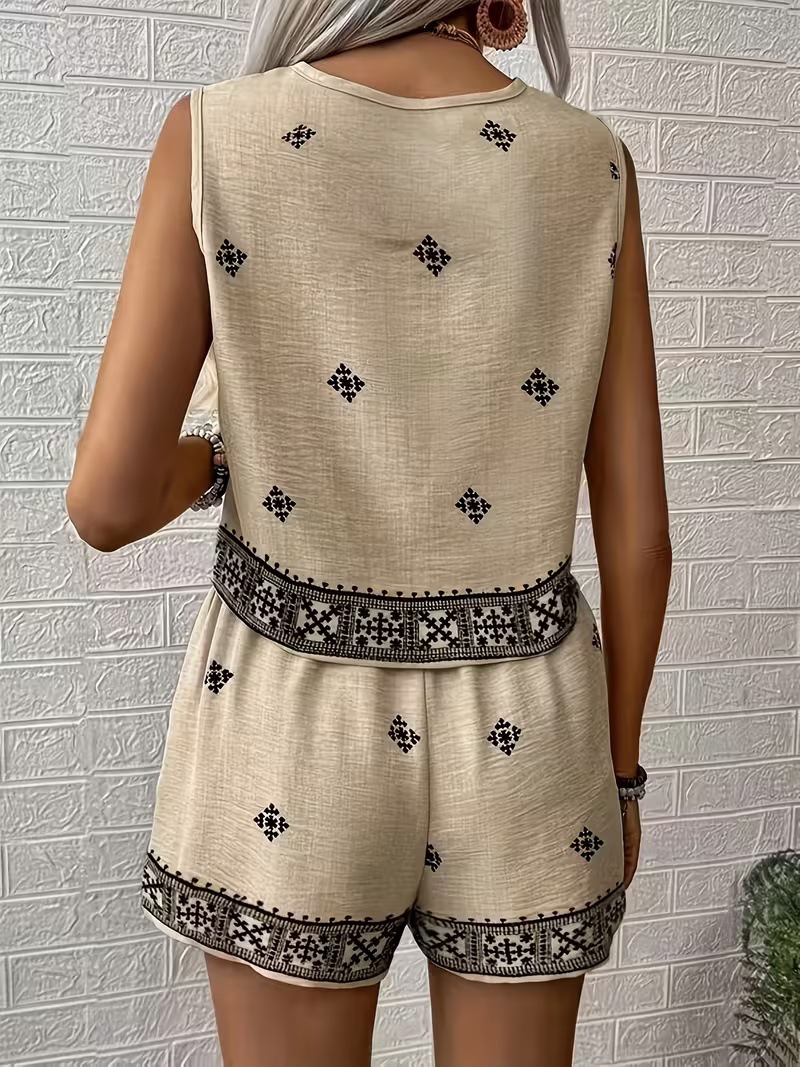 Womens Tank Top And Shorts Set