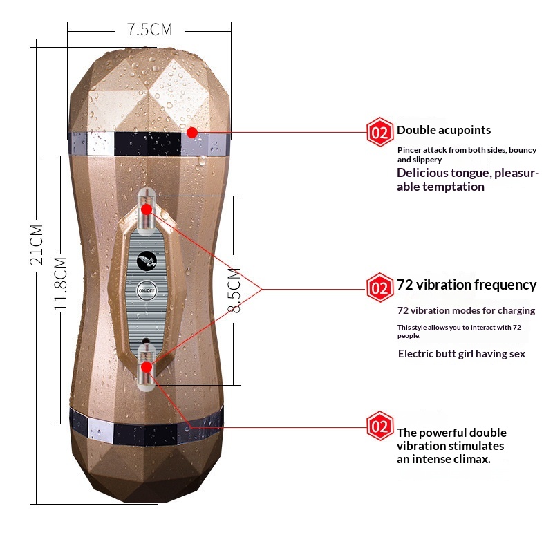 Silicone Toy Dual-chamber For Men