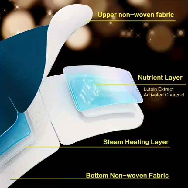 Sleep Eye Mask, 10pcs Lutein Steam