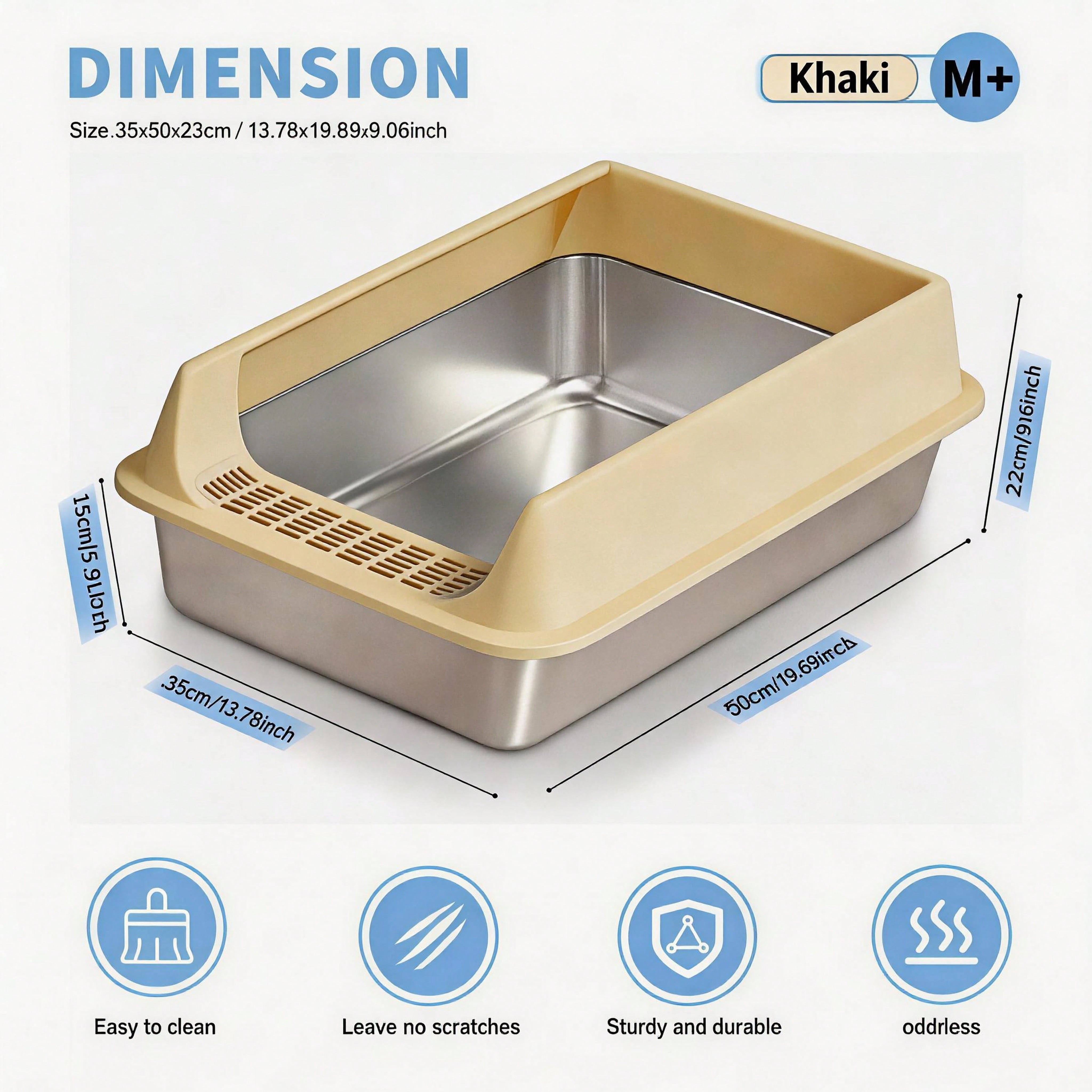 Stainless Steel Cat Litter Box