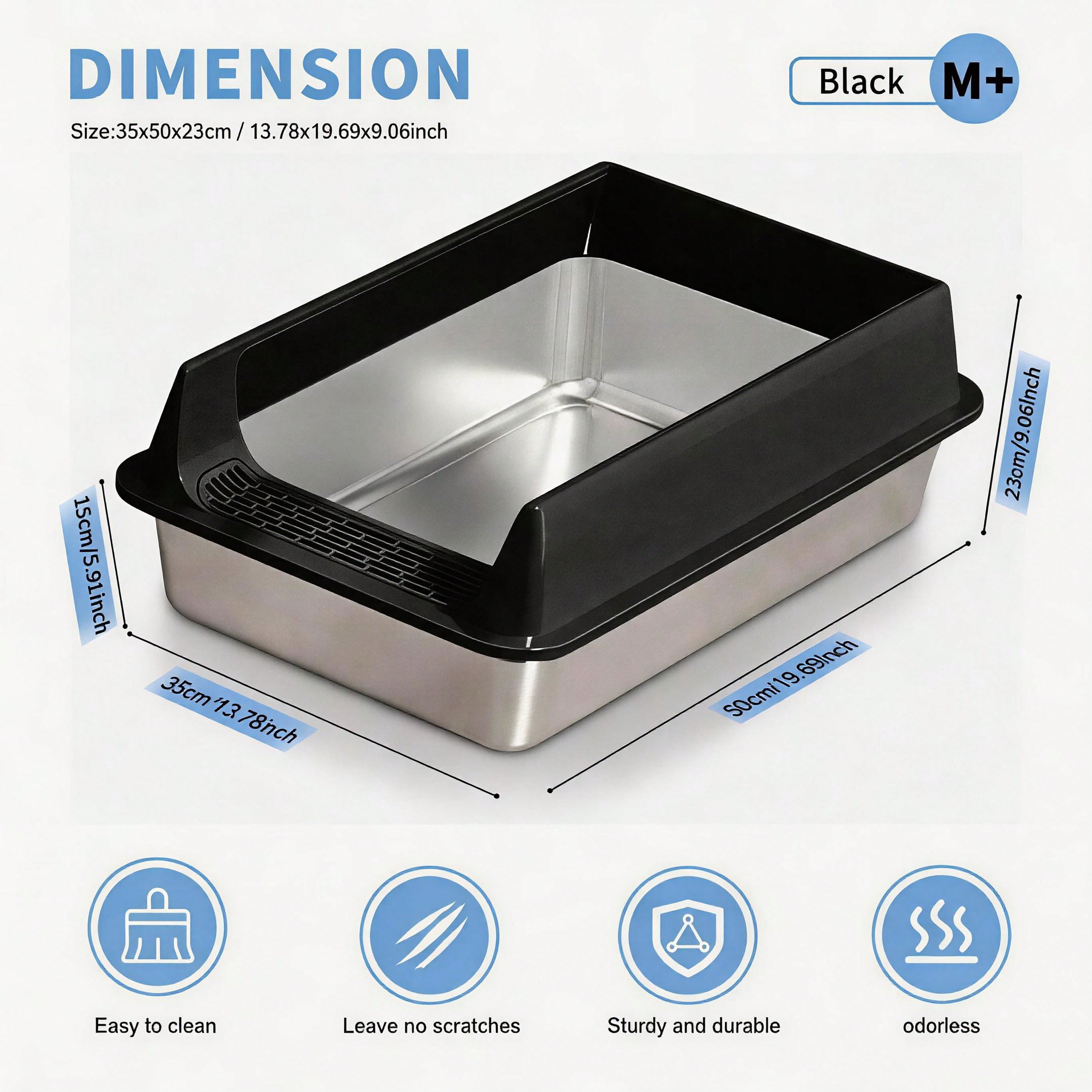 Stainless Steel Cat Litter Box