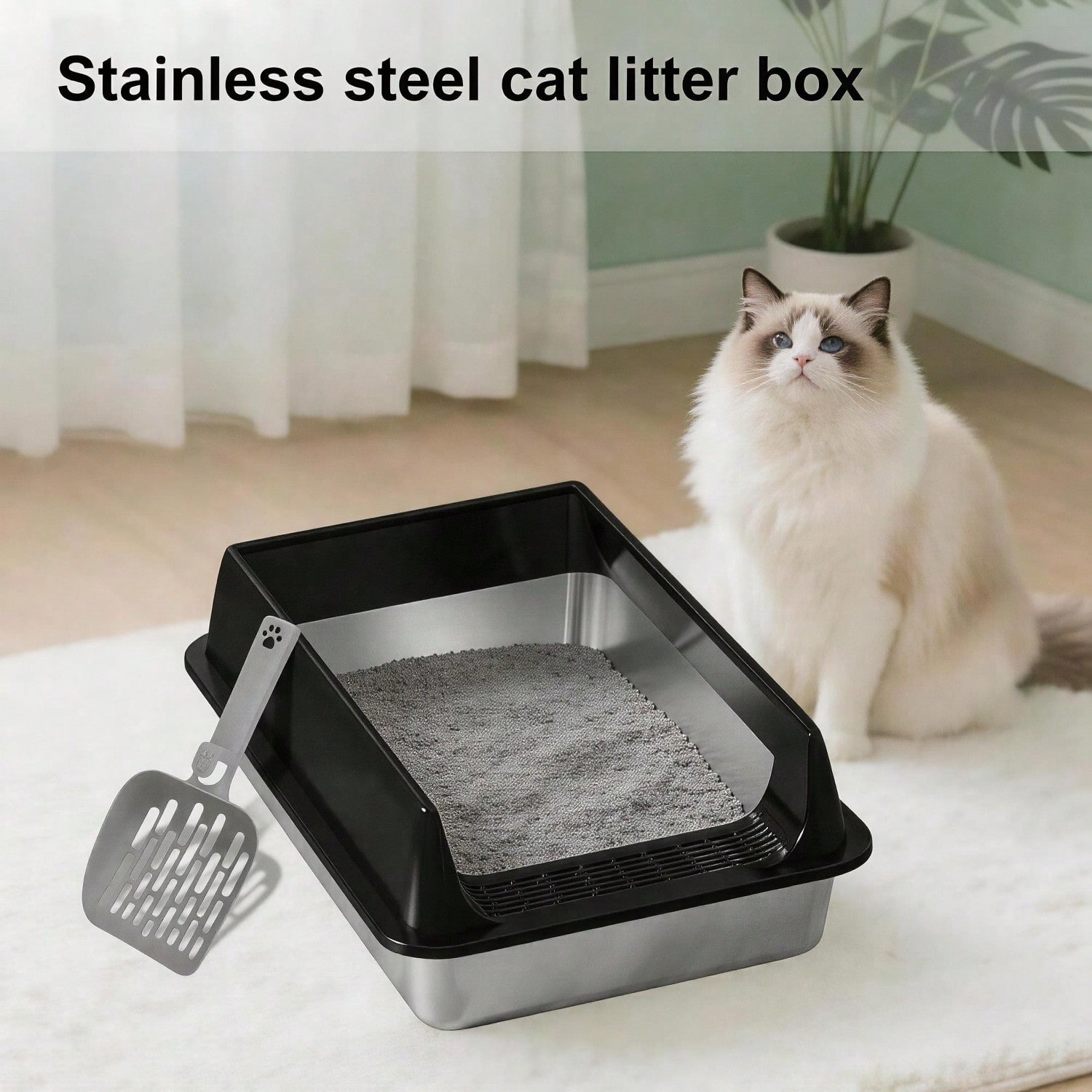 Stainless Steel Cat Litter Box