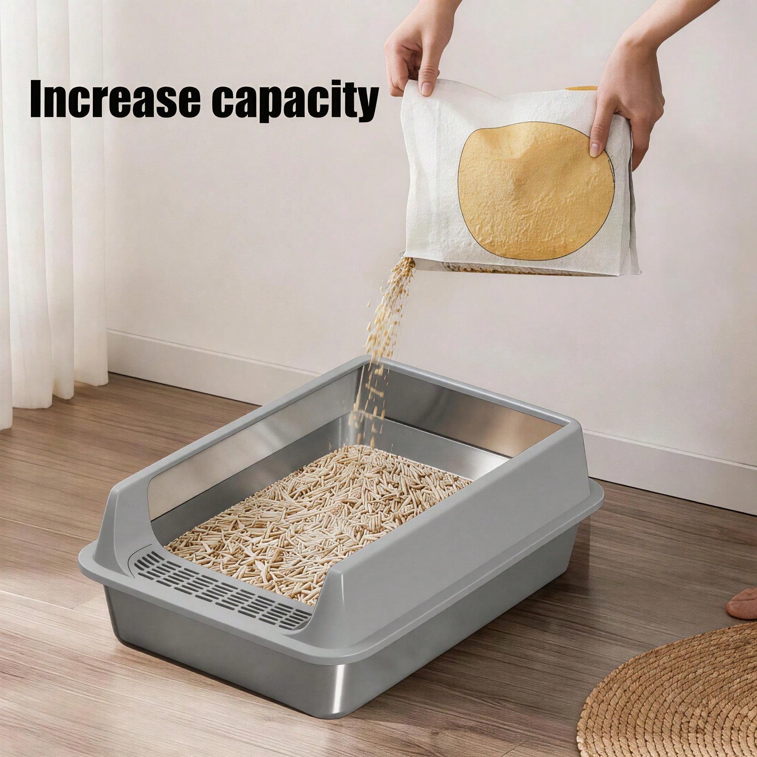 Stainless Steel Cat Litter Box