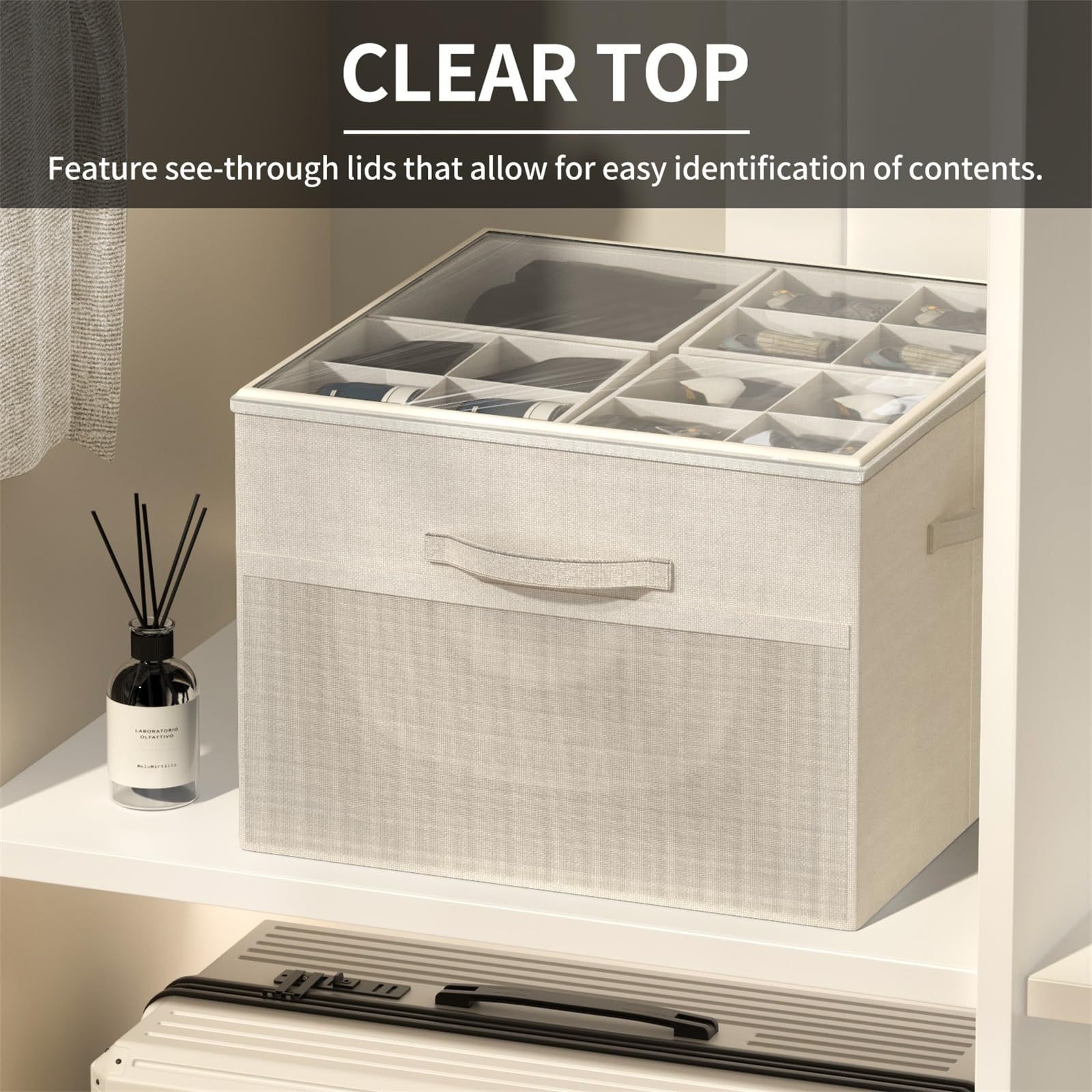 Transparent Foldable Shoe Box Multi-functional Storage