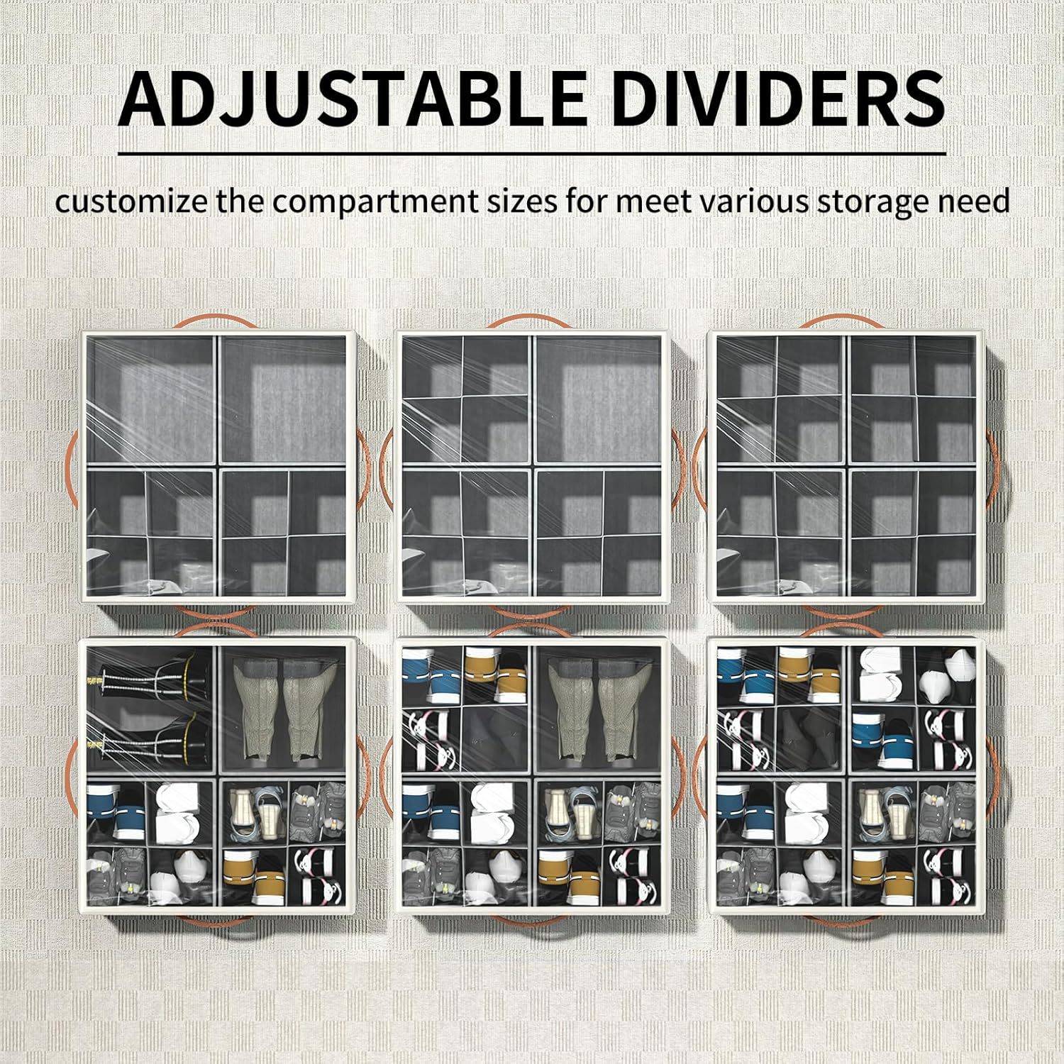 Transparent Foldable Shoe Box Multi-functional Storage