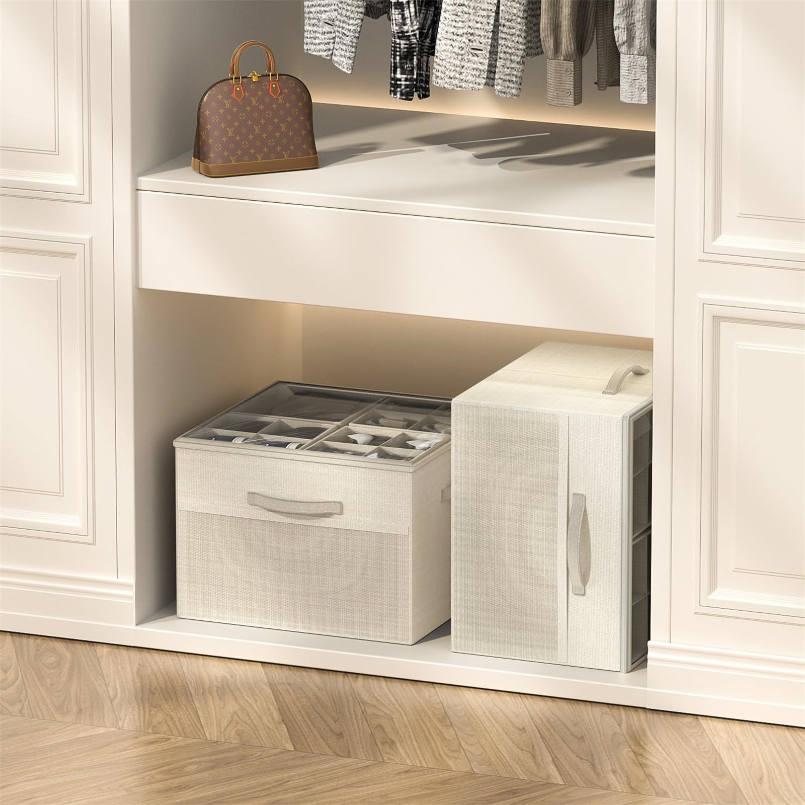 Transparent Foldable Shoe Box Multi-functional Storage