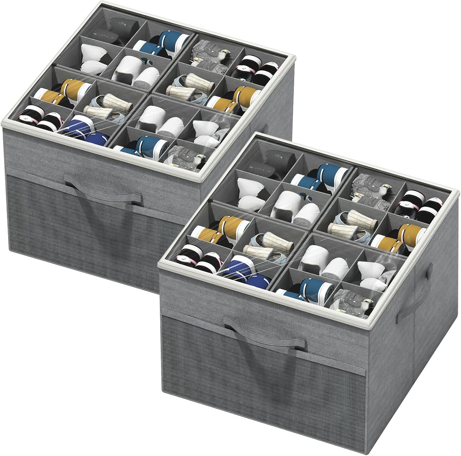 Transparent Foldable Shoe Box Multi-functional Storage
