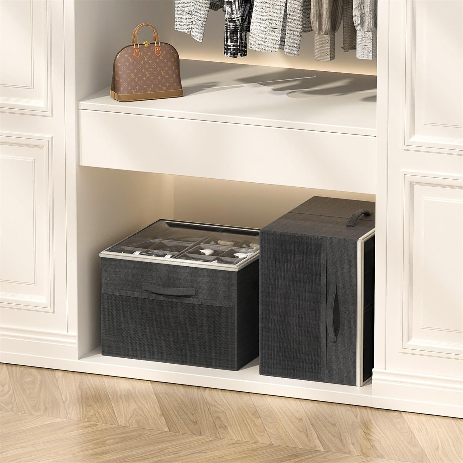 Transparent Foldable Shoe Box Multi-functional Storage