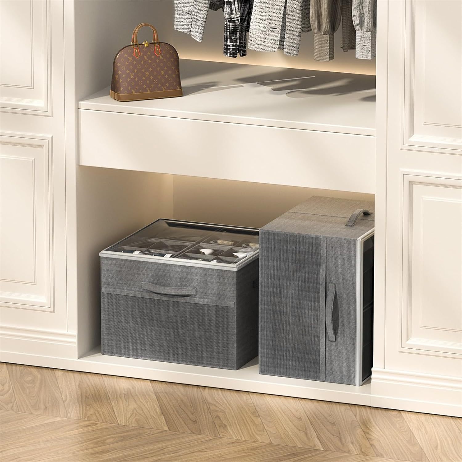 Transparent Foldable Shoe Box Multi-functional Storage
