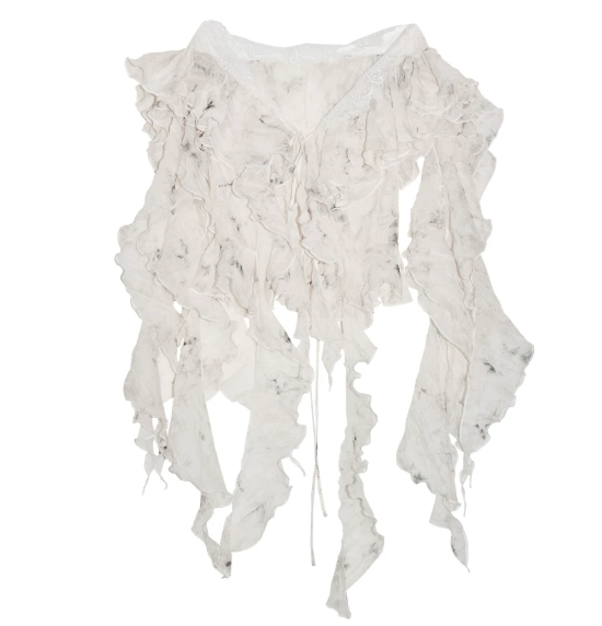 Plant-Dyed Printed Top