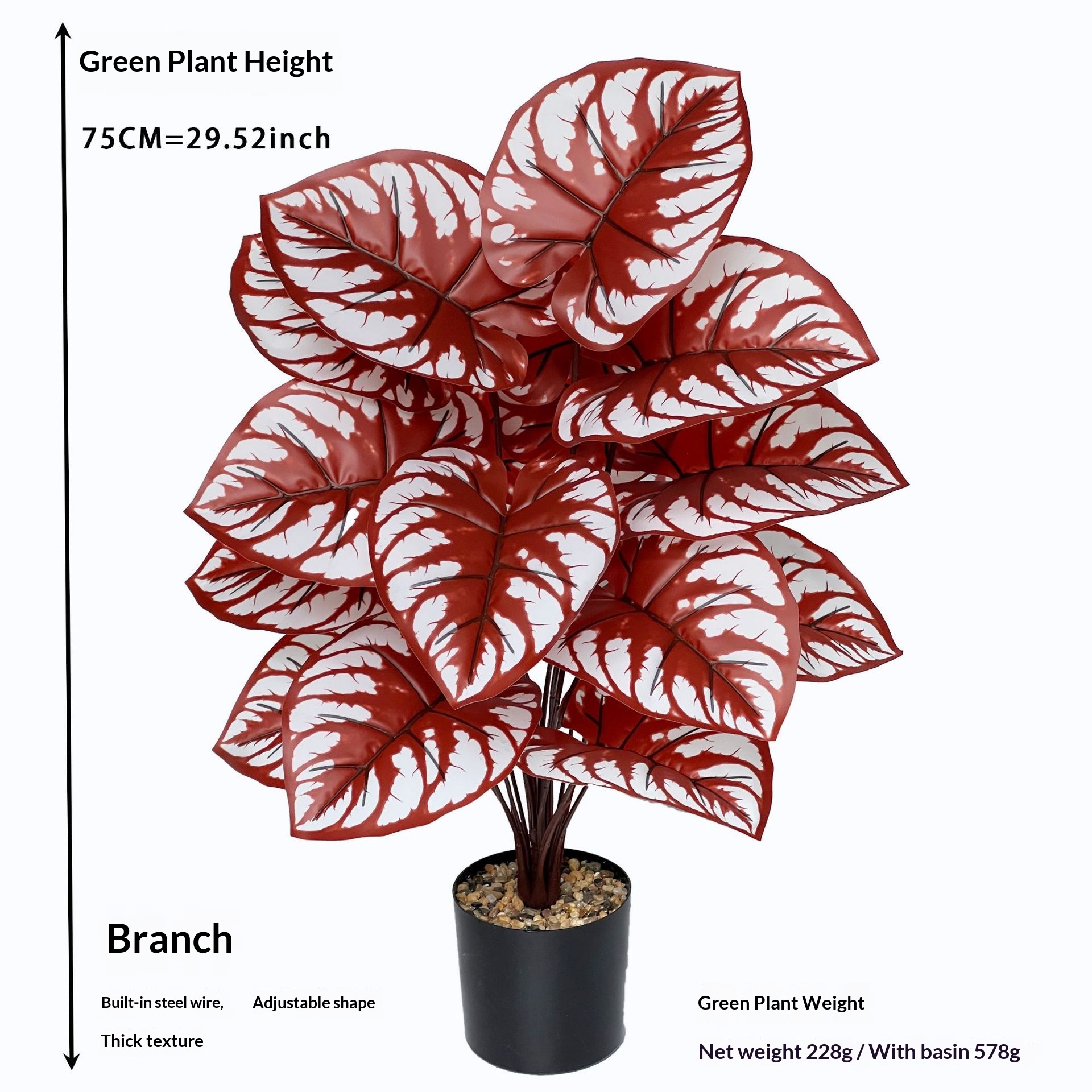 Artificial Violet Plant Halloween Decoration