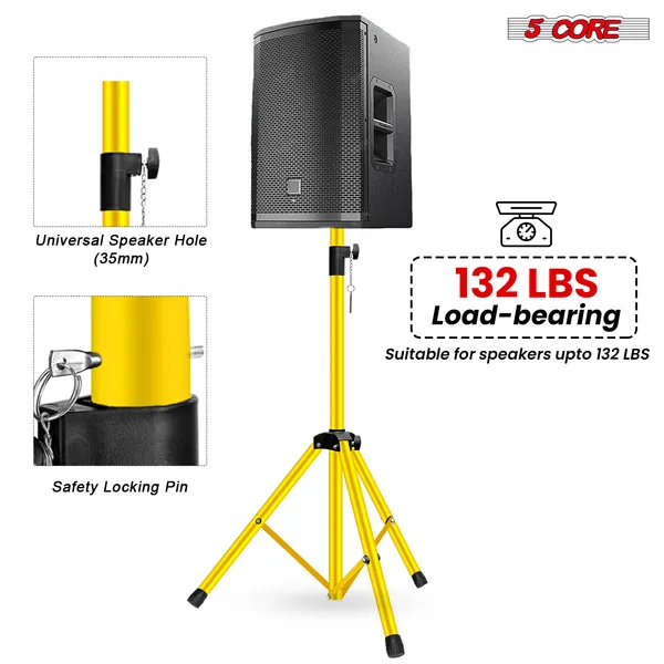 Adjustable Speaker Stand Pair