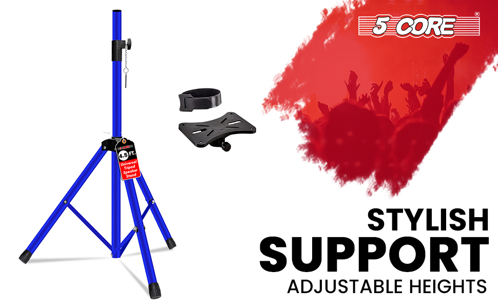 Adjustable Speaker Stand Pair