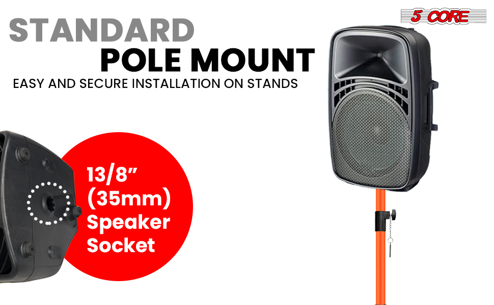 Adjustable Speaker Stand Pair