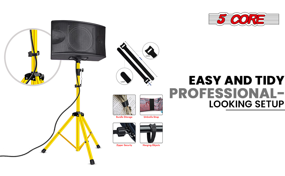 Adjustable Speaker Stand Pair
