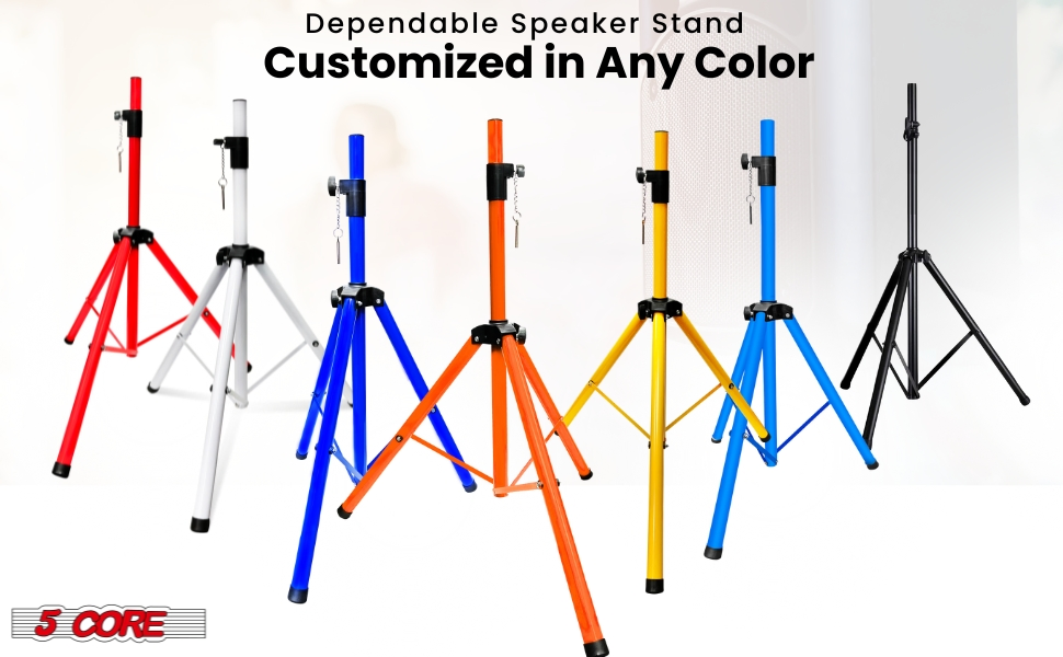 Speaker Stand Pair Height Adjustable 35mm