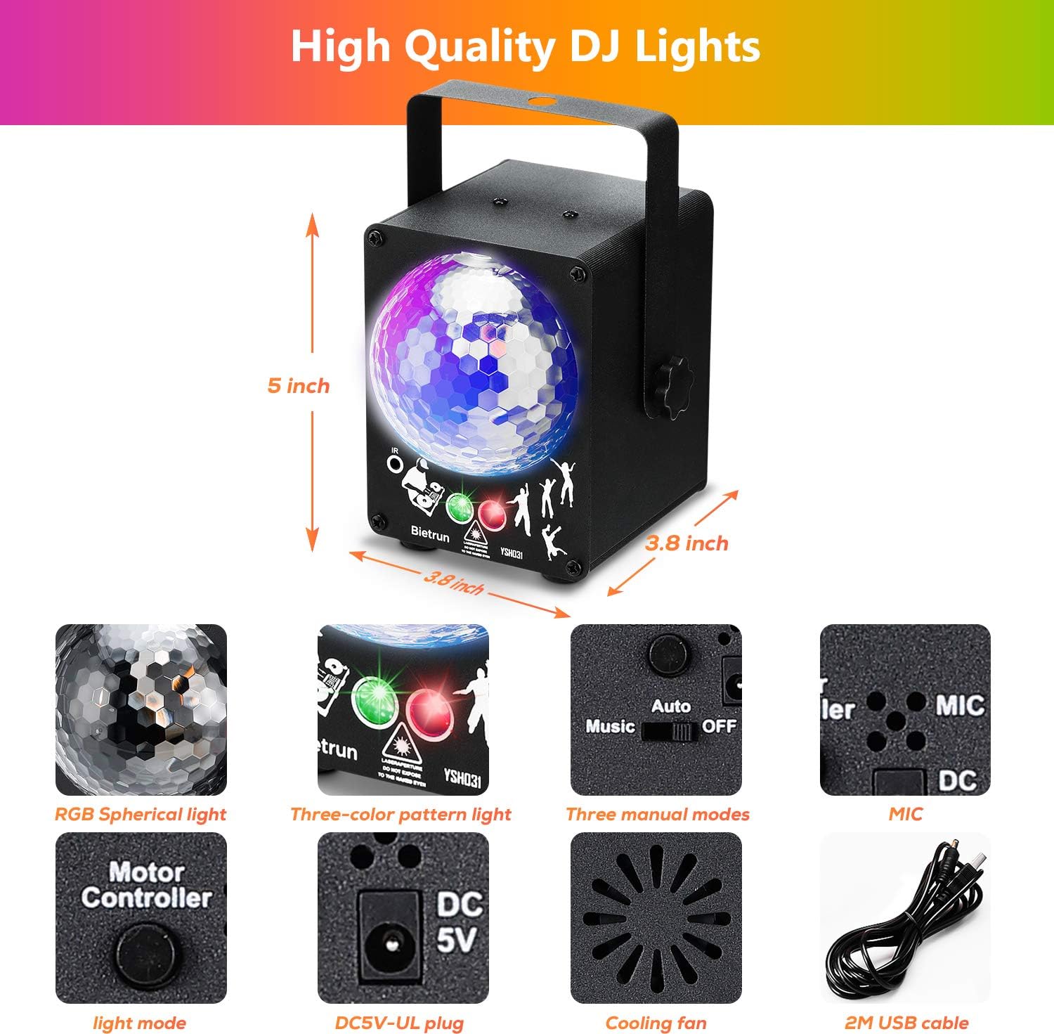 LED Laser Projector Stage Light