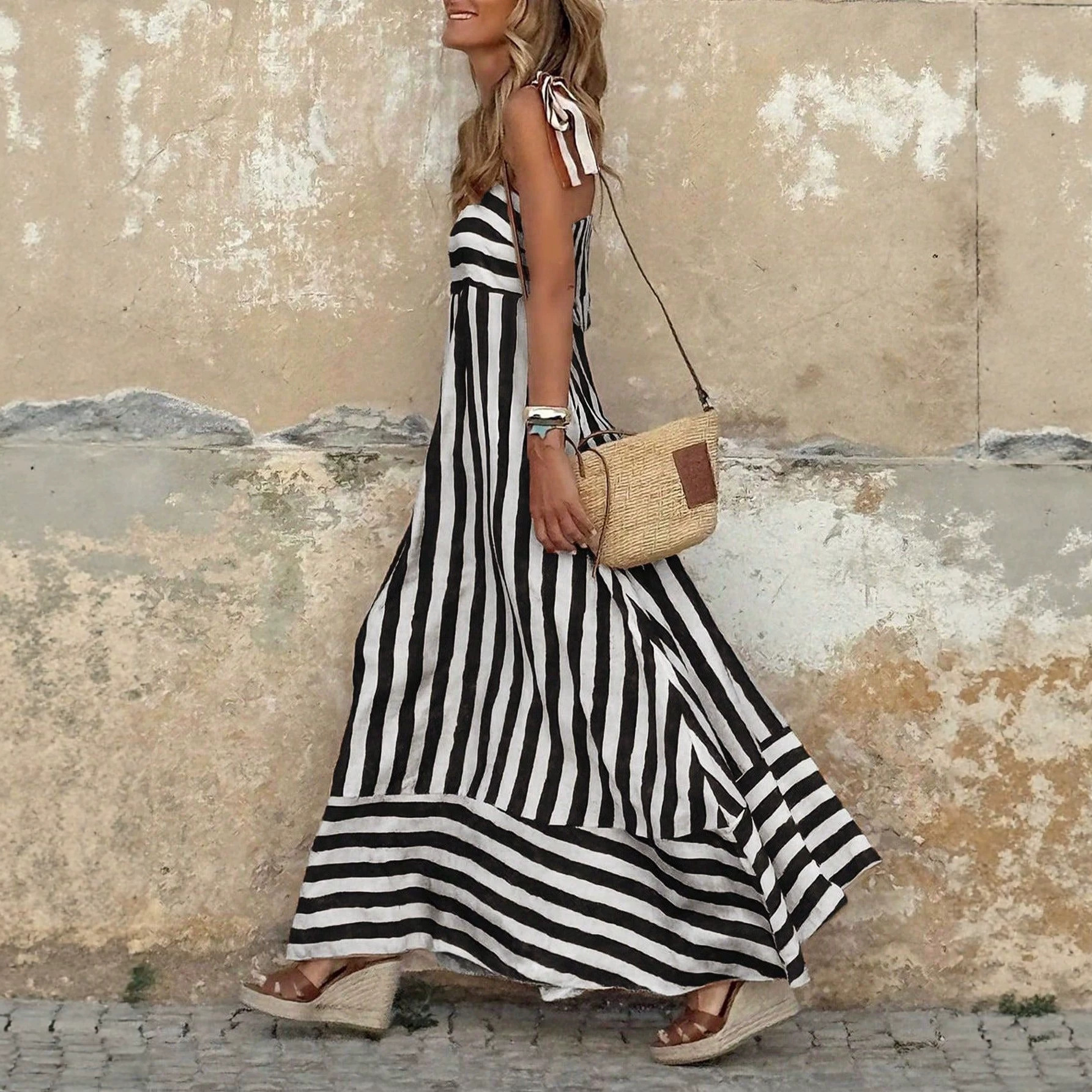 Printed Flared Dress