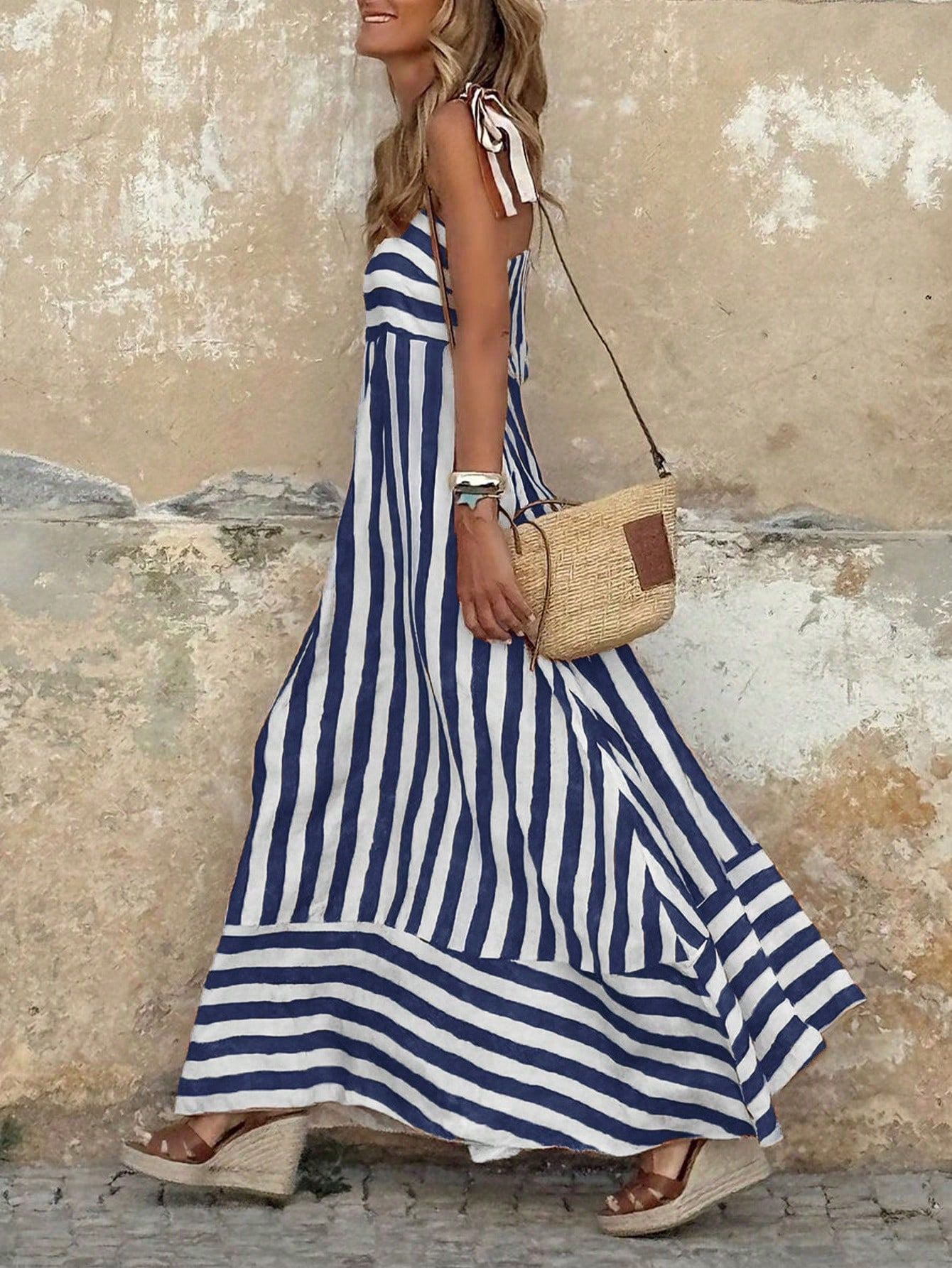 Printed Flared Dress