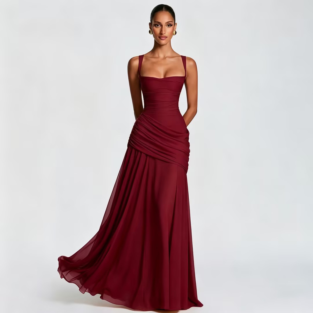 Sleeveless Maxi Evening Dress