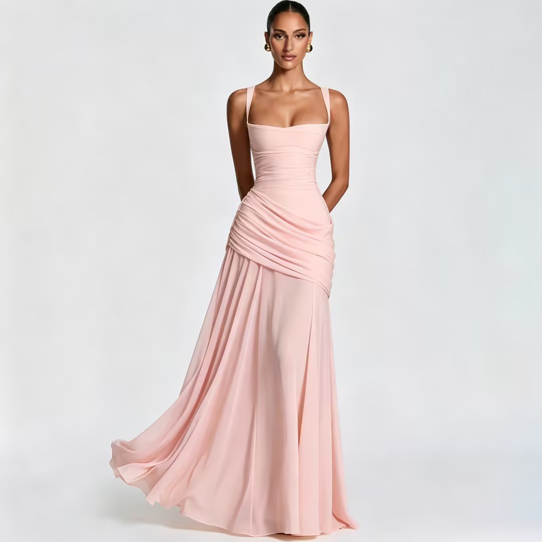 Sleeveless Maxi Evening Dress