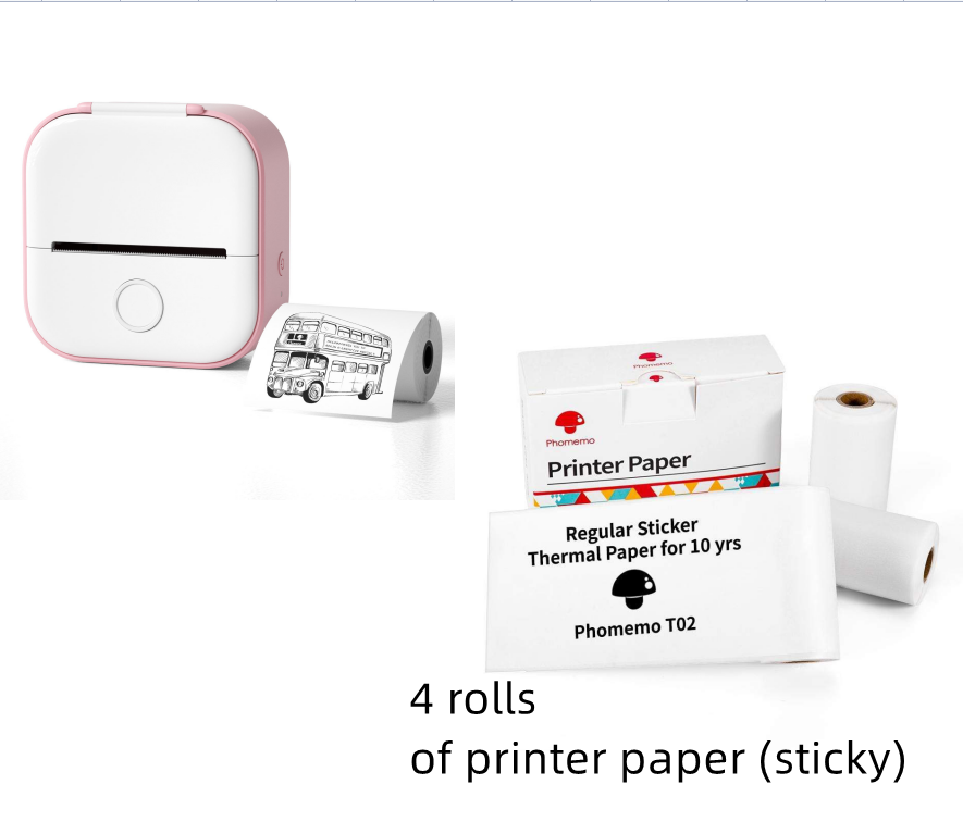 Portable Thermal Label Printer Bluetooth