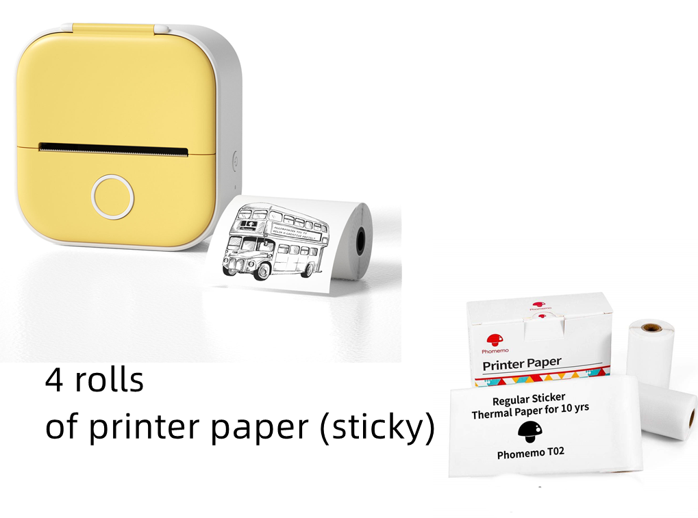 Portable Thermal Label Printer Bluetooth
