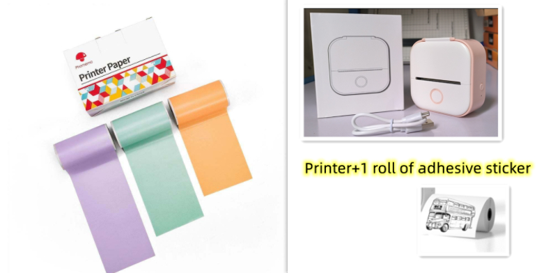 Portable Thermal Label Printer Bluetooth