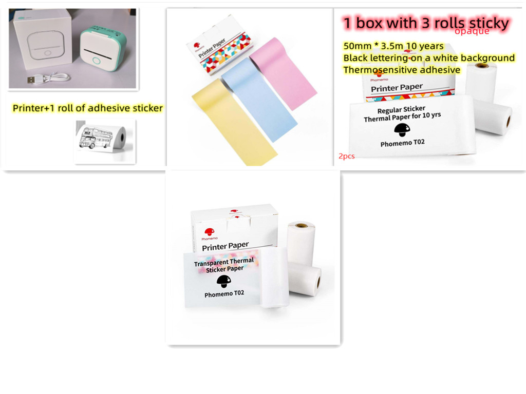 Portable Thermal Label Printer Bluetooth