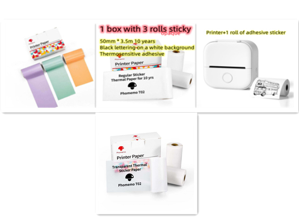 Portable Thermal Label Printer Bluetooth