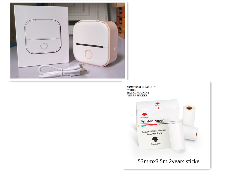 Portable Thermal Label Printer Bluetooth