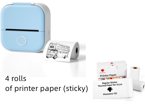 Portable Thermal Label Printer Bluetooth