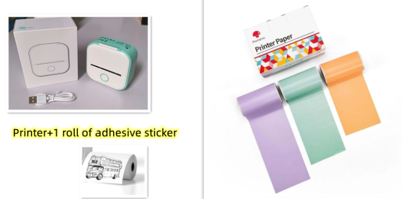 Portable Thermal Label Printer Bluetooth