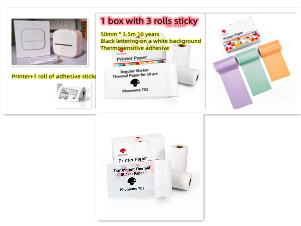 Portable Thermal Label Printer Bluetooth