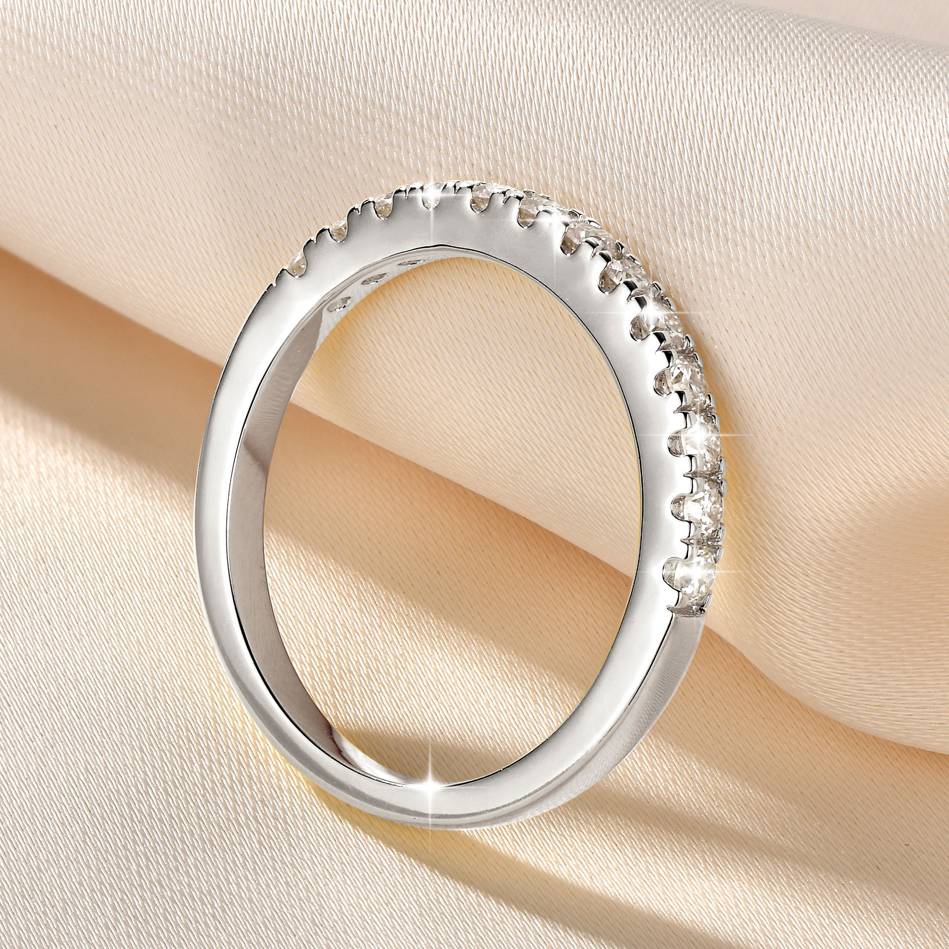 14k Gold Moissanite Ring