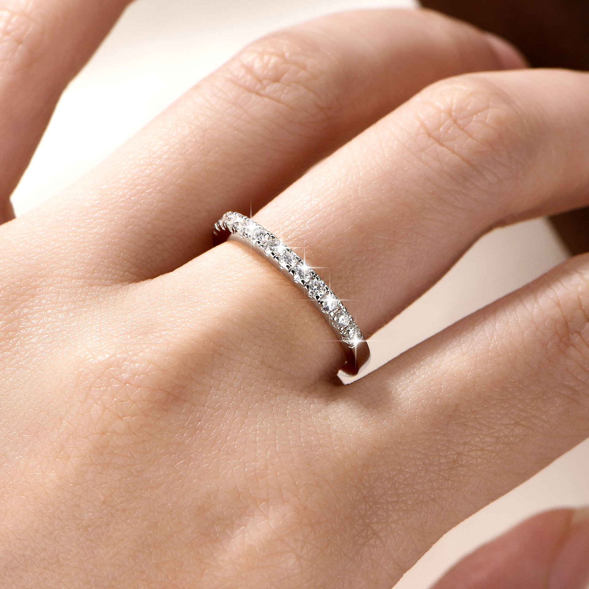 14k Gold Moissanite Ring