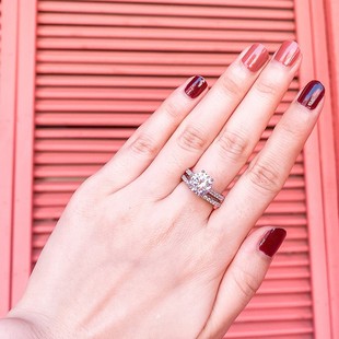 14k Gold Moissanite Ring