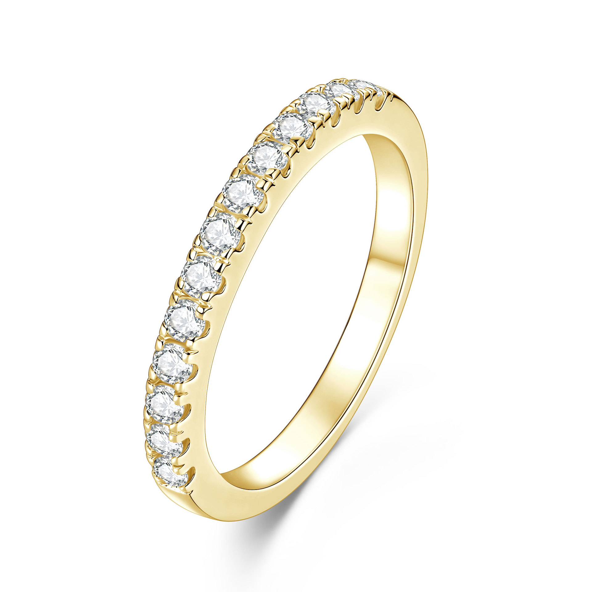 14k Gold Moissanite Ring