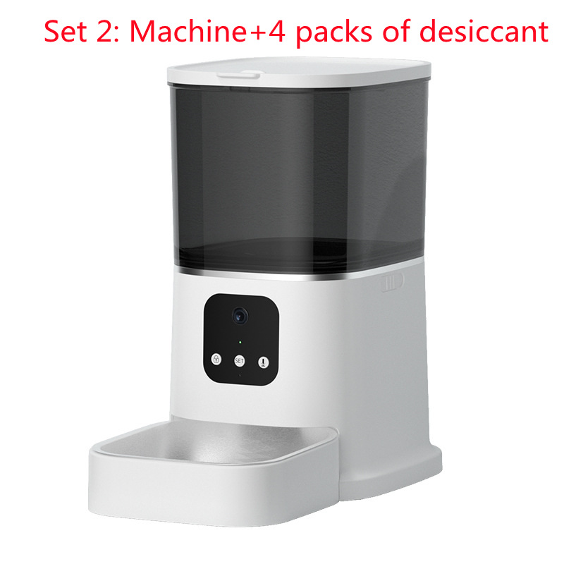 Pet Automatic Feeder Large Capacity Smart Voice Recorder APP Control Timer Feeding Cat Dog Food Dispenser With WiFi Pet Bo