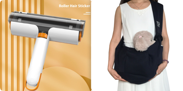2 In 1 Pet Hair Removal Roller Multifunctional Portable Washable Hair Removal Brush Pet Supplies