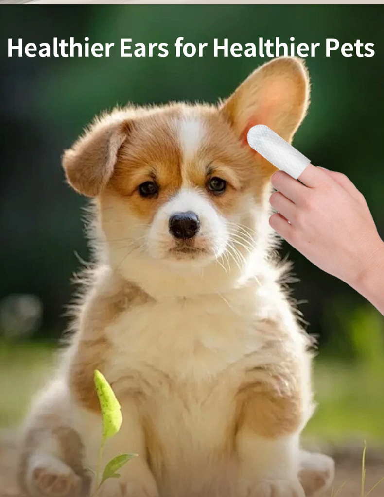 Disposable Pet Cleaning Products Teeth Cleaning Wipes Ear Care Fingertips Ear Mite Removal Cat And Dog Ear Cleaning Pet Products