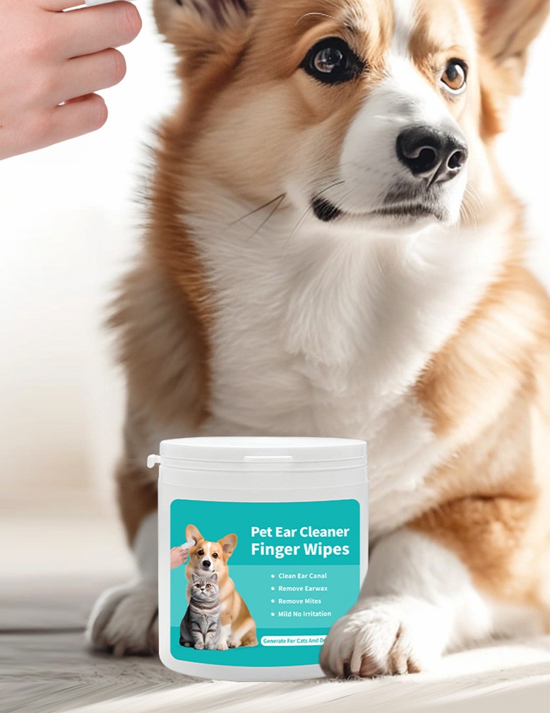 Disposable Pet Cleaning Products Teeth Cleaning Wipes Ear Care Fingertips Ear Mite Removal Cat And Dog Ear Cleaning Pet Products