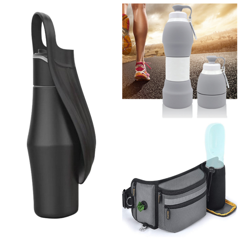 New Portable Pet Dog Water Bottle Soft Silicone Leaf Design For Dog Pets Outdoor Travel Drinking Bowls Water Dispenser