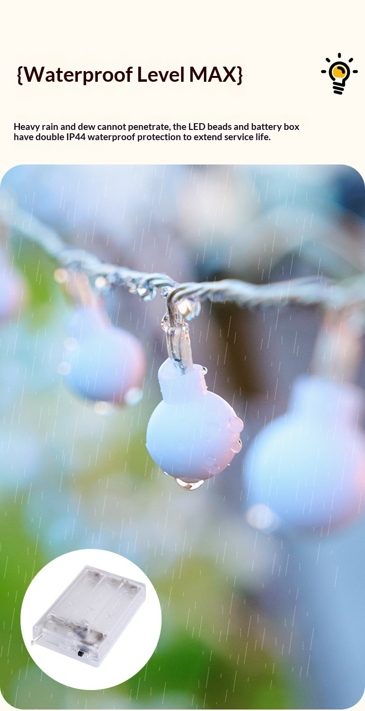 Solar LED String Lights Waterproof