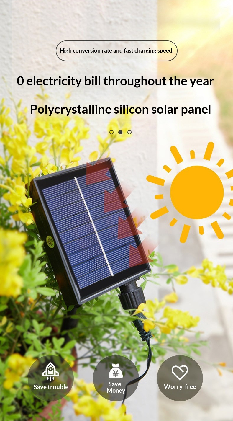 Solar LED String Lights Waterproof